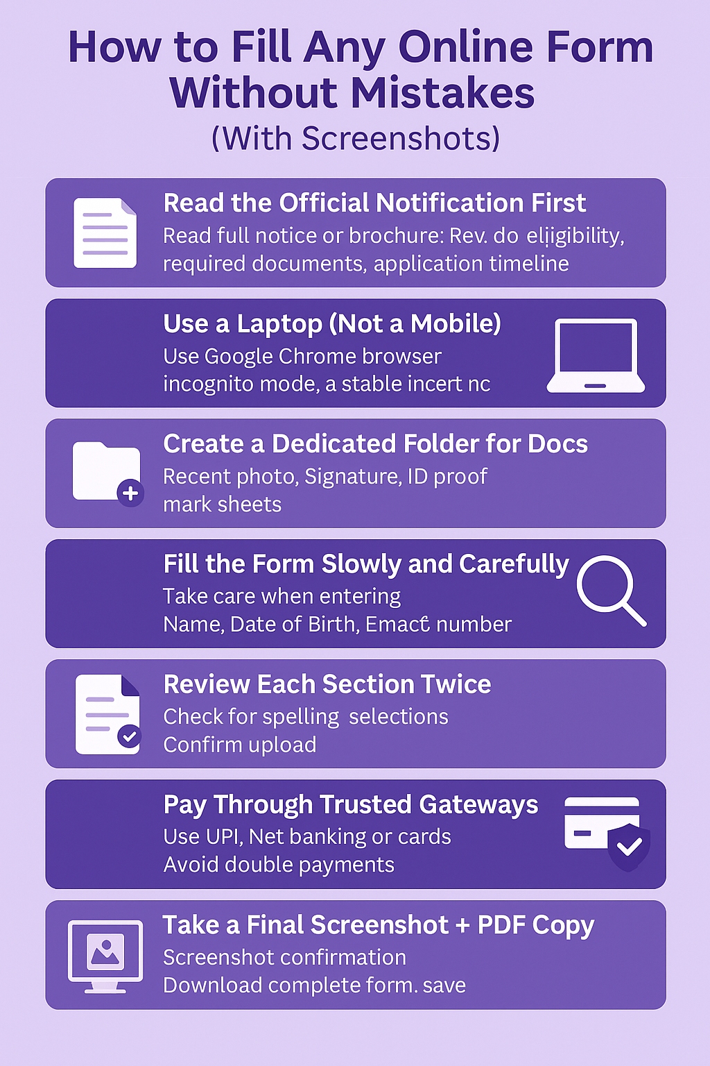 How to Fill Any Online Form Without Mistakes